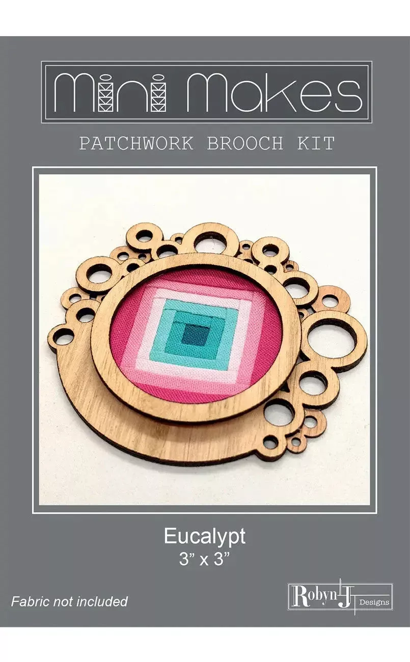 Mini Makes Brooch Circle Eucalypt