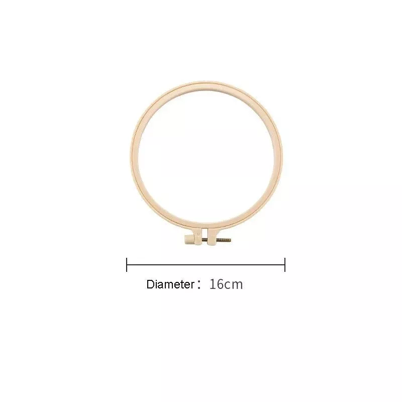 Plastic Embroidery and Cross Stitch Hoop - Round - 6in
