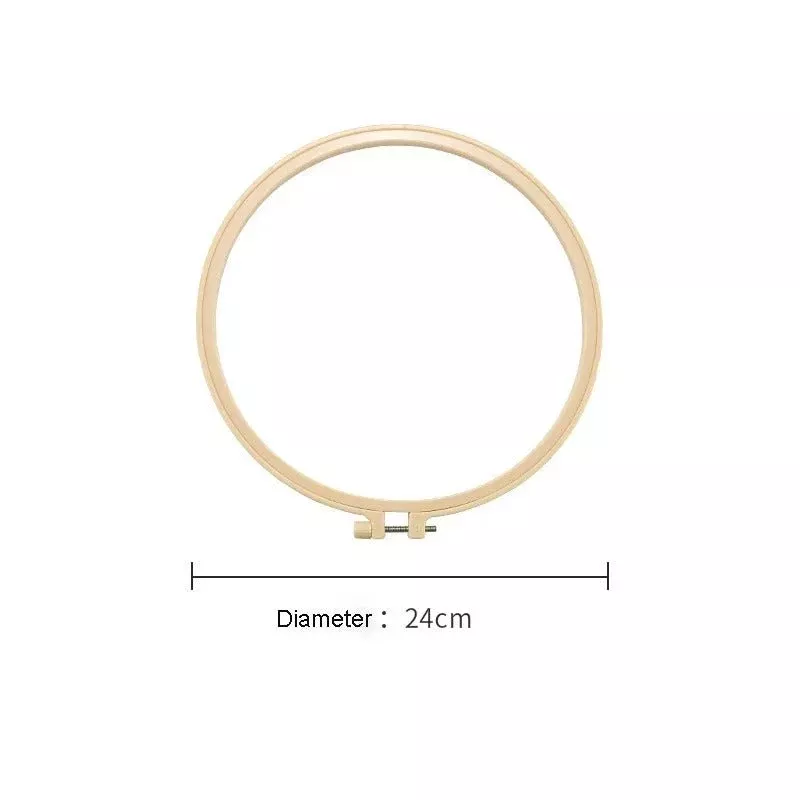 Plastic Embroidery and Cross Stitch Hoop - Round - 9in