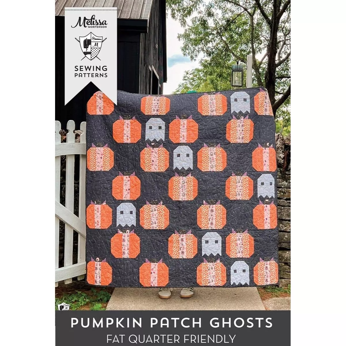 Pumpkin Patch Ghosts Quilt Pattern | Melissa Mortenson