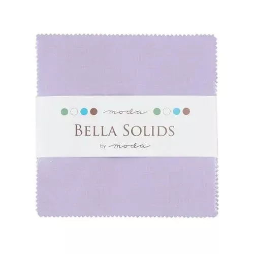 Purple Lilac Bella Solids Charm Pack Precuts