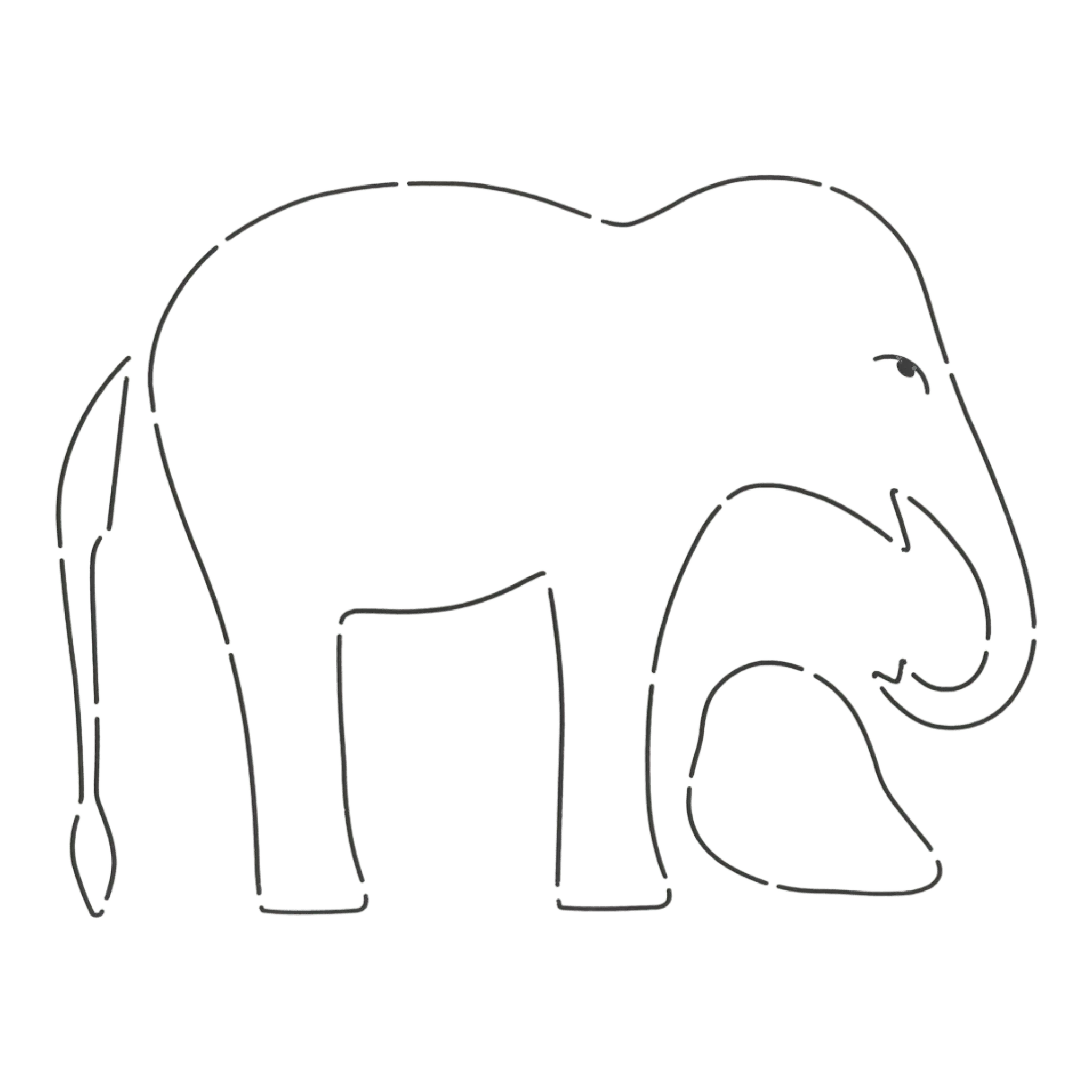 Quilt Stencil | Elephant