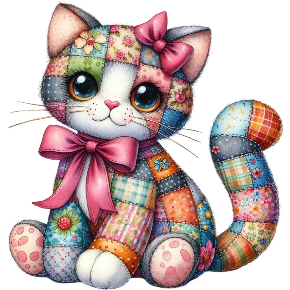 Quilted Toy Animals Fabric Panel 20