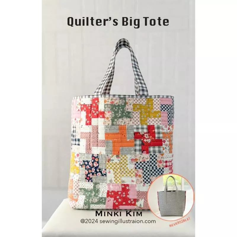 Quilter's Big Tote Bag Pattern | Minki Kim