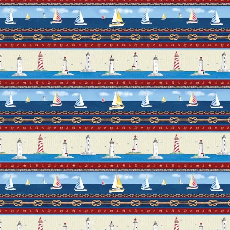 Sail Away - Multi Sail Away Stripe