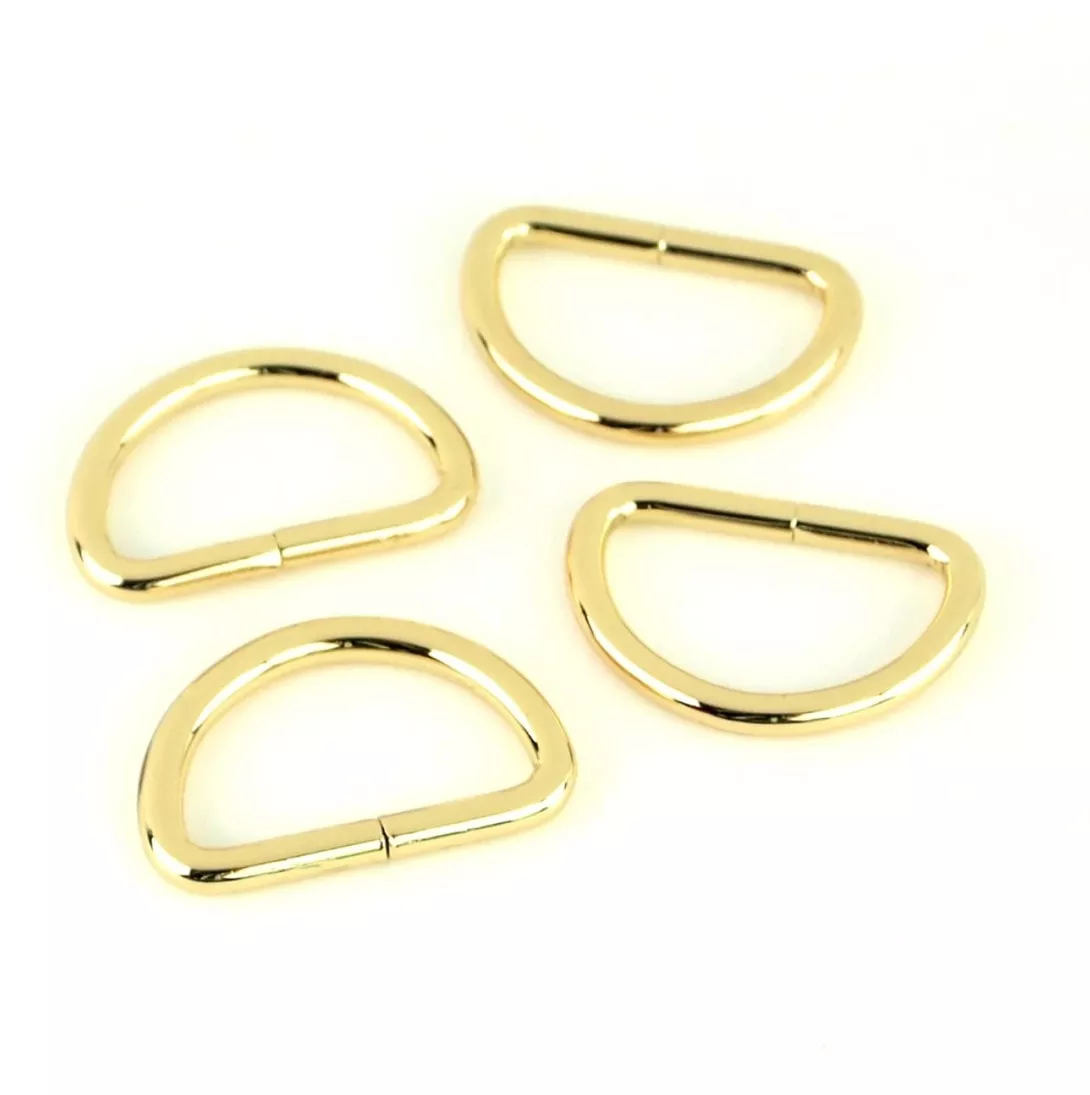 Sallie Tomato 1" D-Rings - Gold