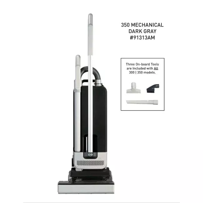 SEBO 350 MECHANICAL Upright Vacuum Cleaner - Light Gray