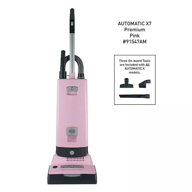SEBO AUTOMATIC X7 Premium Upright Vacuum Cleaner - Pink