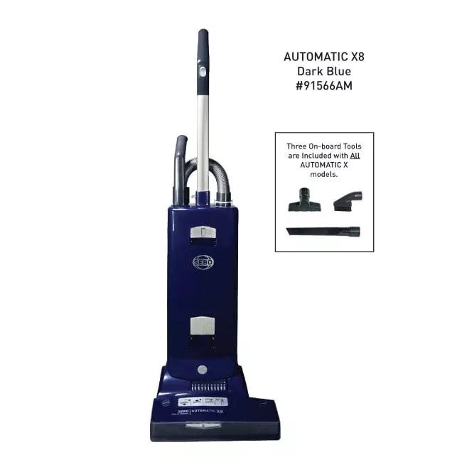 SEBO AUTOMATIC X8 Upright Vacuum Cleaner - Dark Blue