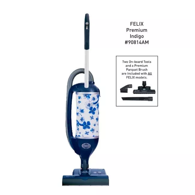 SEBO FELIX Premium Upright Vacuum Cleaner - Indigo (Dark Blue)