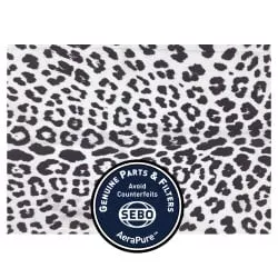 SEBO Microfilter with Textile Cover — Black/White, Leopard