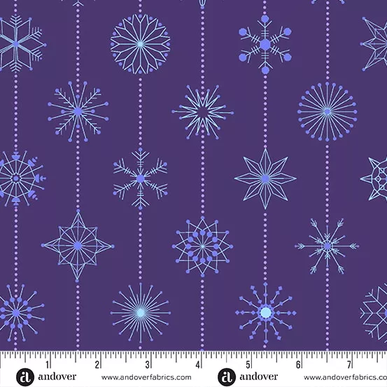 Snowflakes - Winter Plum