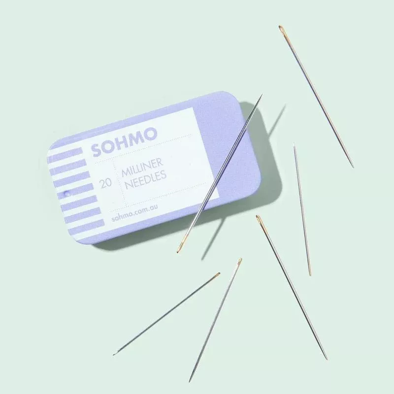 SOHMO Milliner Needles - 20 Needles in Sliding Tin