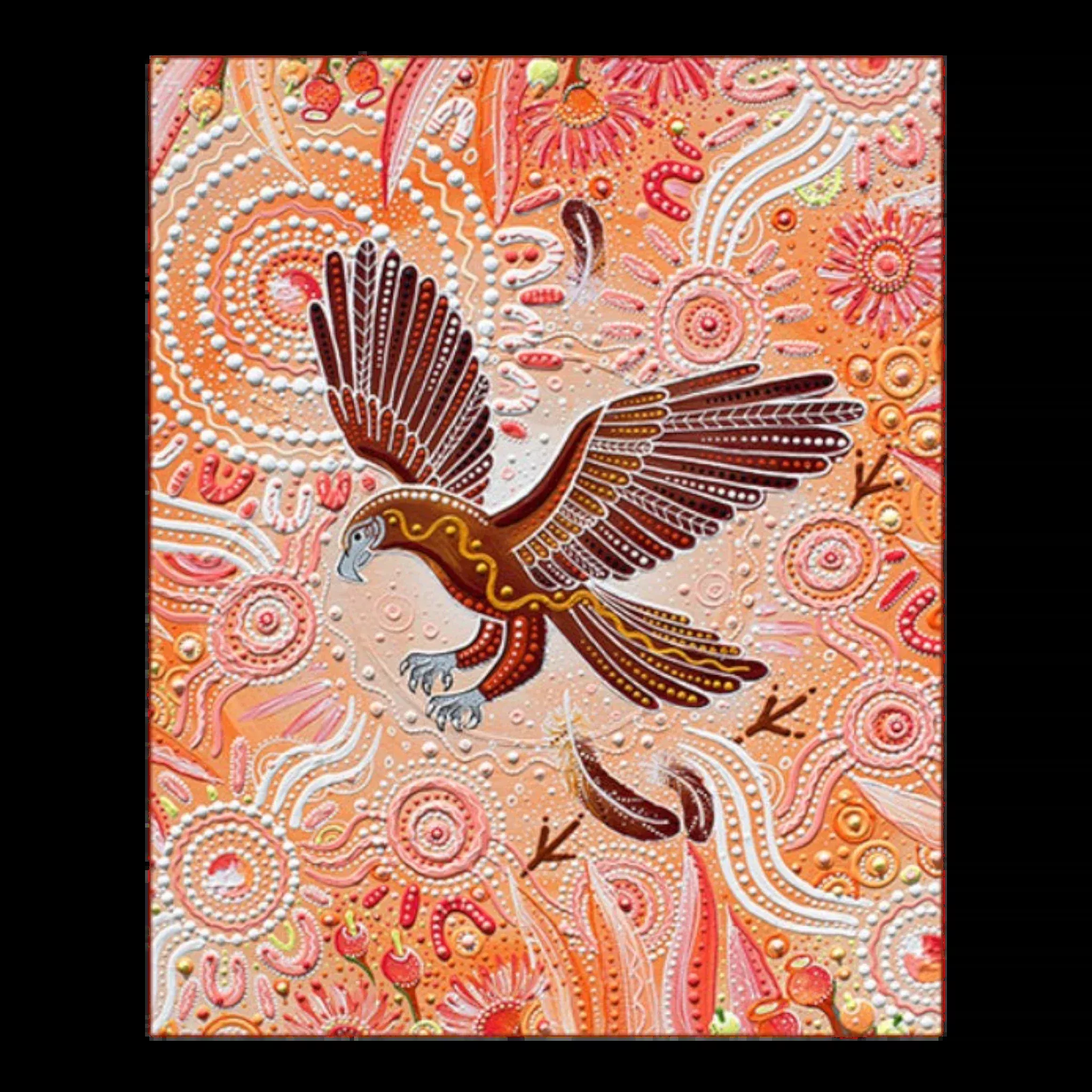 Spirit of the Bush III Eagle Karrkanyi 36 x 44 Inch Panel