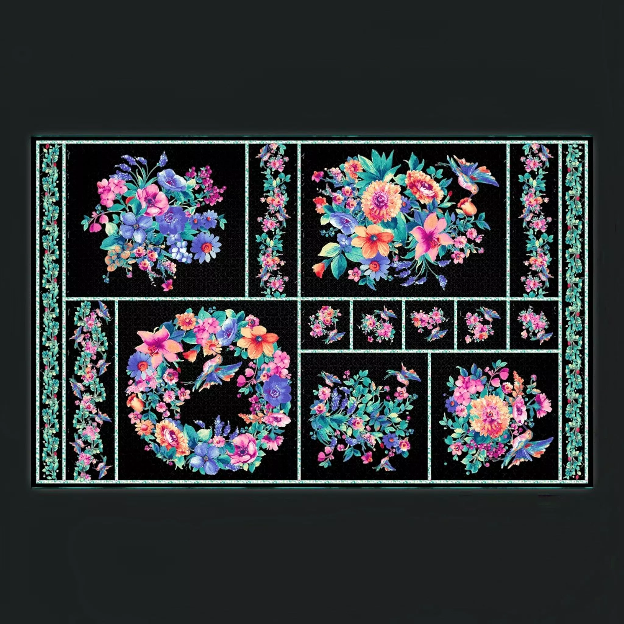 Summer Buzz - Black Panel27in Wide