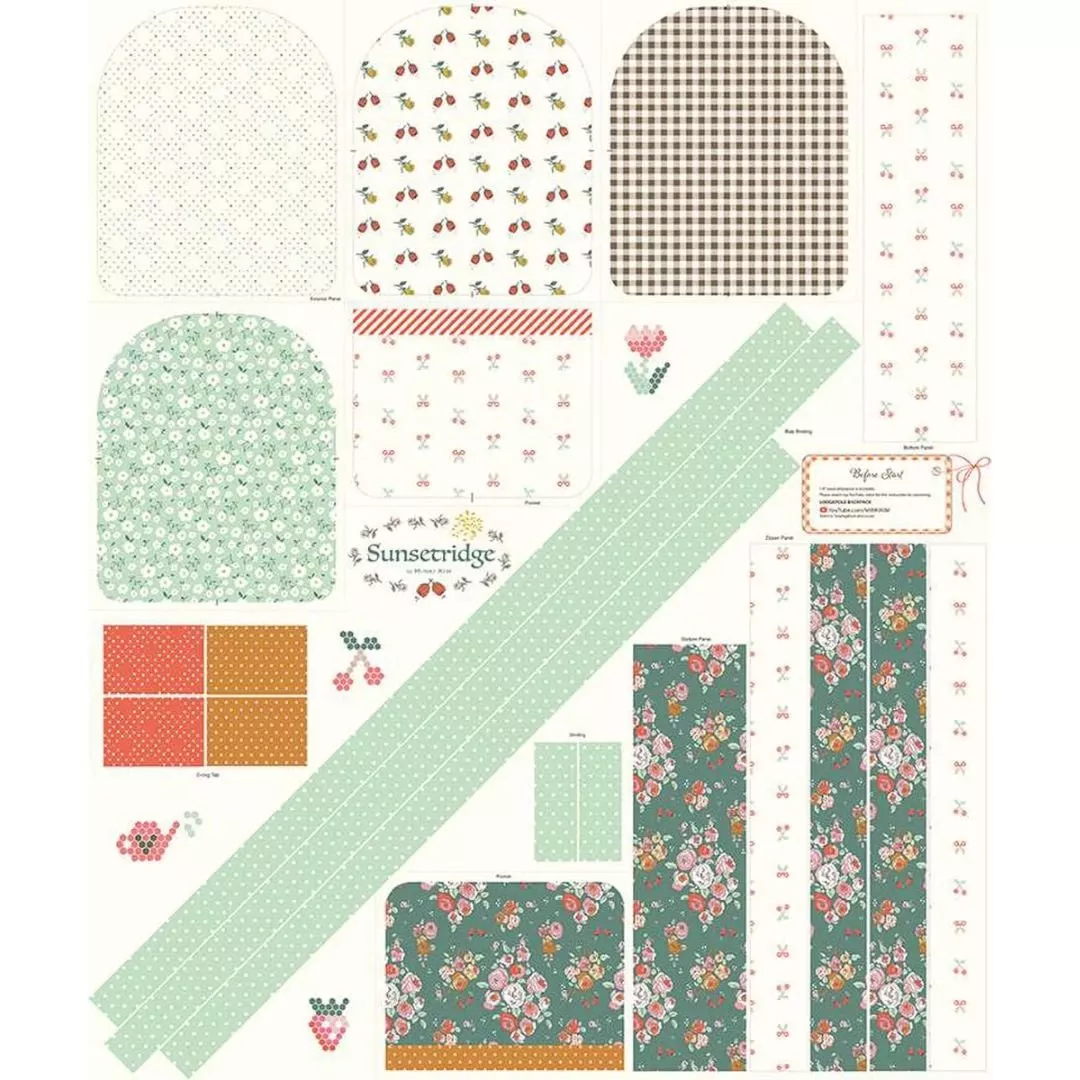 Sunset Ridge Backpack Panel | Minki Kim | 36" x 44"