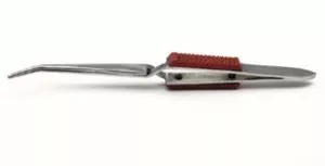 Superior TWE16-GR Ergonomic Round Point Tweezers, 6 3/4" Long with Grip
