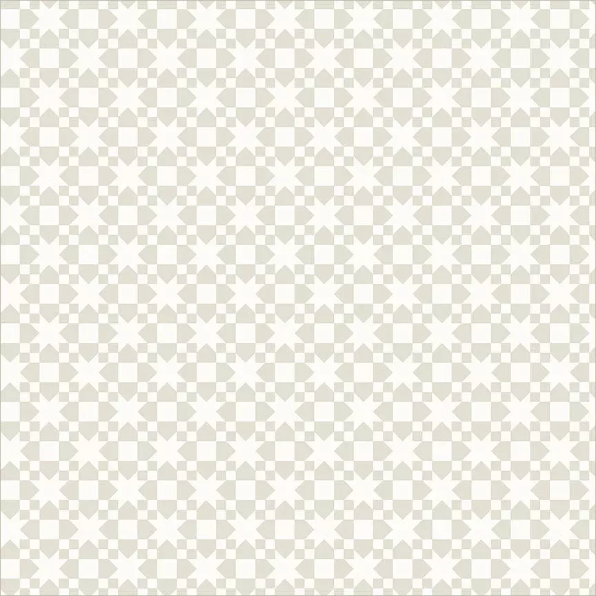 SWEET CREAM: Quilt Star-Cream on Cream (1/4 Yard)