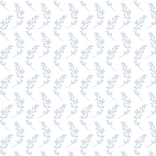 Sweet Dreams Flannel - Dreamy Leaf - White