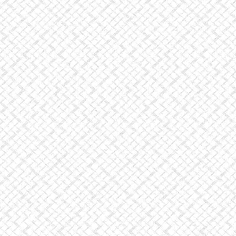 Tartan Plaid White on White