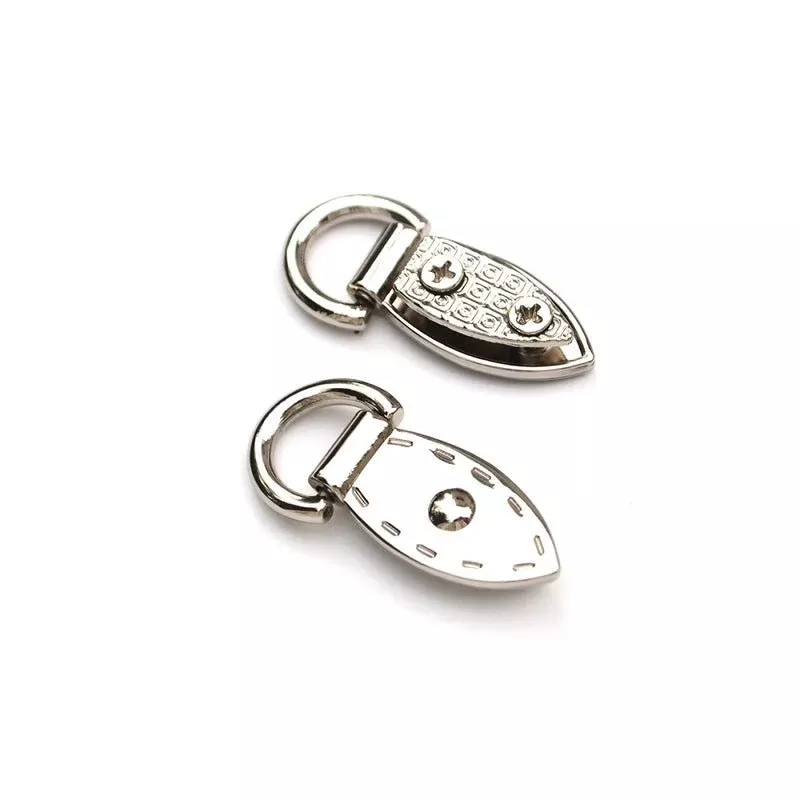 Two Decorative Mini Strap Connectors Nickel