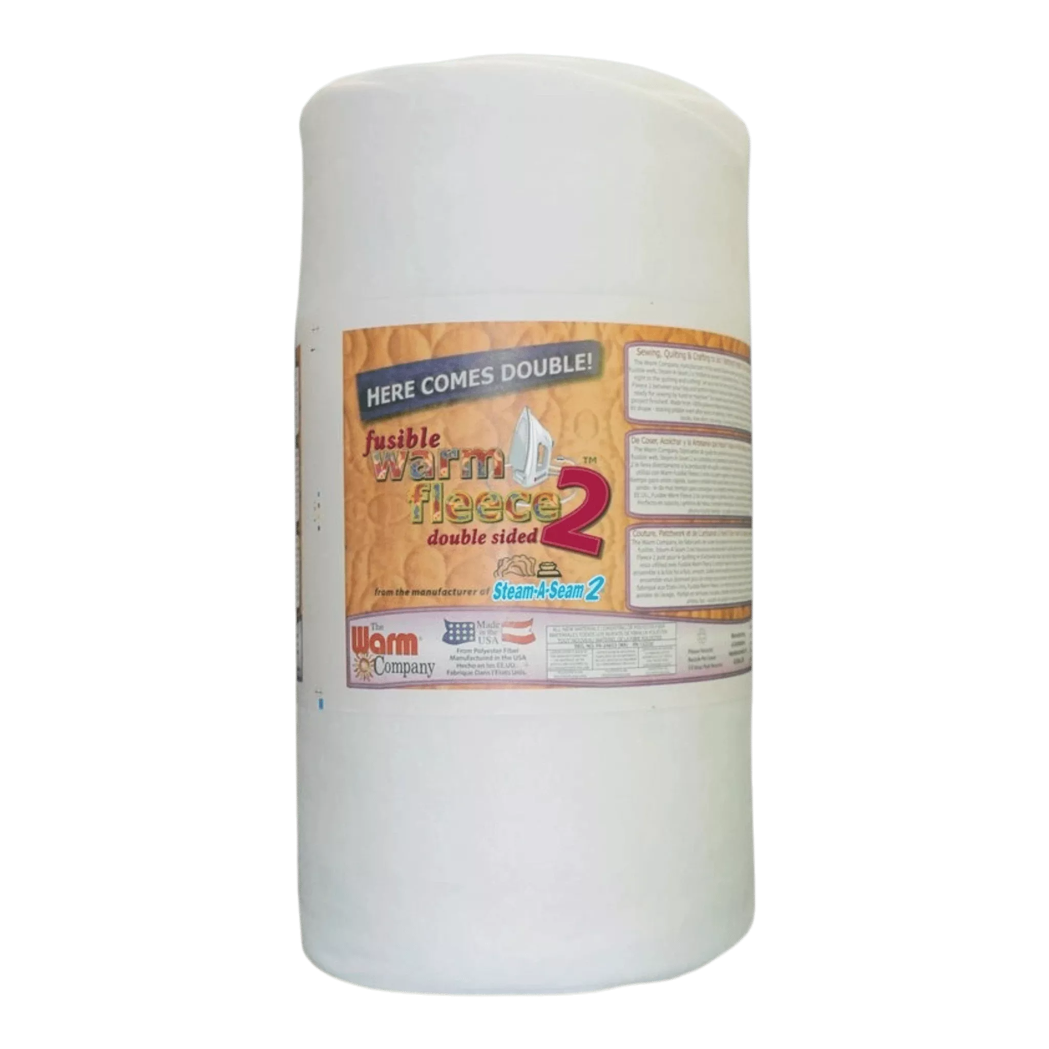 Warm Fleece Double Sided Fusible Batting 45in wide