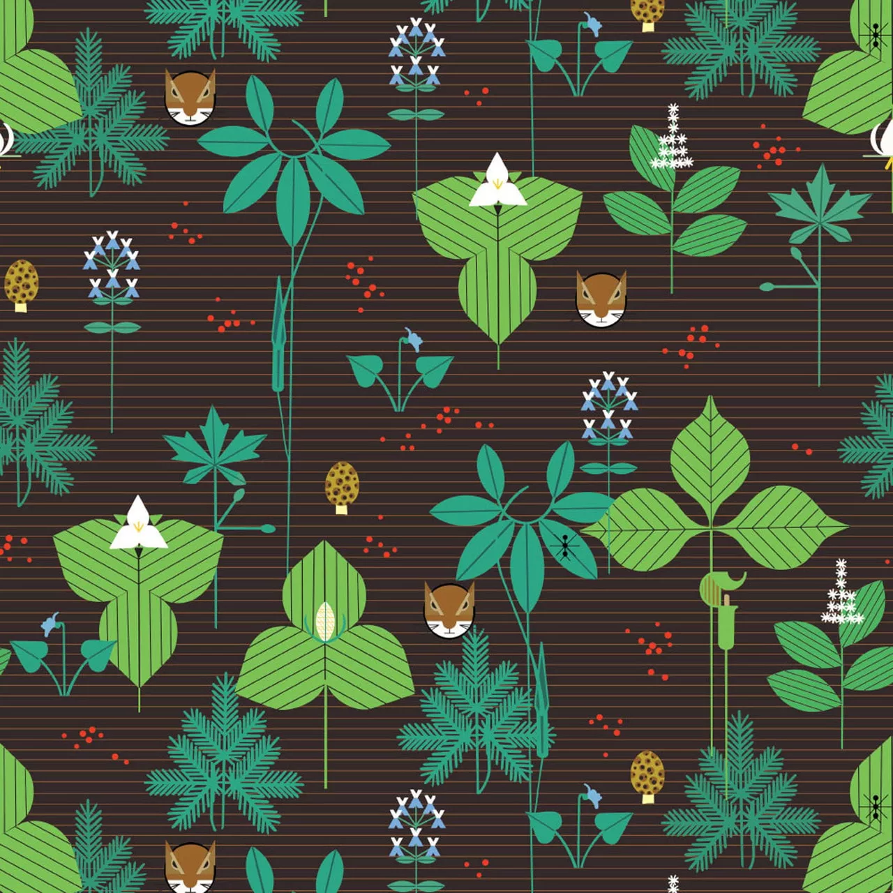 Woodland Wonders Foliage - Brown