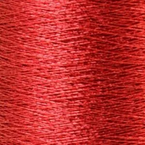 Yenmet Metallic 500m-Solid Red 7024 Spool of Specialty Metallic Thread