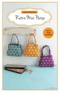 Zakka Workshop ZW2293 Retro Mini Purse Kit, Pattern and Hardware