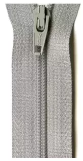 Ziplon Smoke Grey Coil Zipper 14in