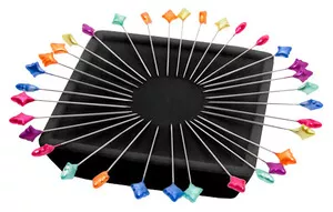 Zirkel Magnetic Pin Cushion Pins Holder 4" Square for Needles, Clips, Feet, Choose from 6 Colors